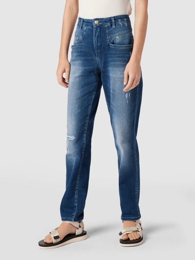 MAC Mom fit jeans met stretch Bleu - 4