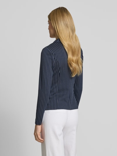 ICHI Blazer met paspelzakken, model 'KATE' Marineblauw - 5