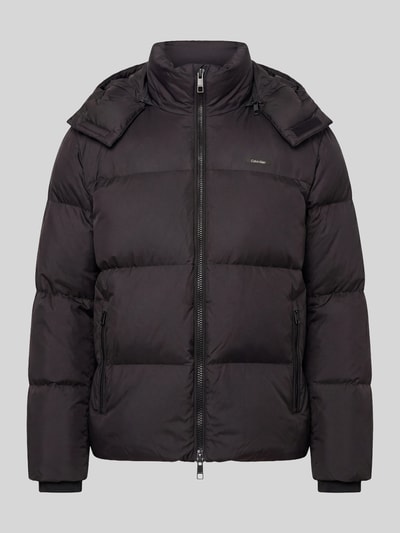 CK Calvin Klein Regular Fit Daunenjacke mit abnehmbarer Kapuze Black 2