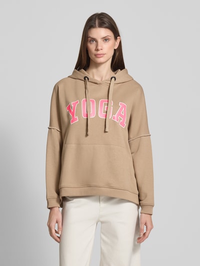 miss goodlife Oversized Hoodie aus reiner Baumwolle mit Känguru-Tasche Sand 4