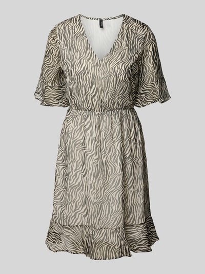 Vero Moda Tailliertes Minikleid mit V-Ausschnitt Modell 'SMILLA' Black 2