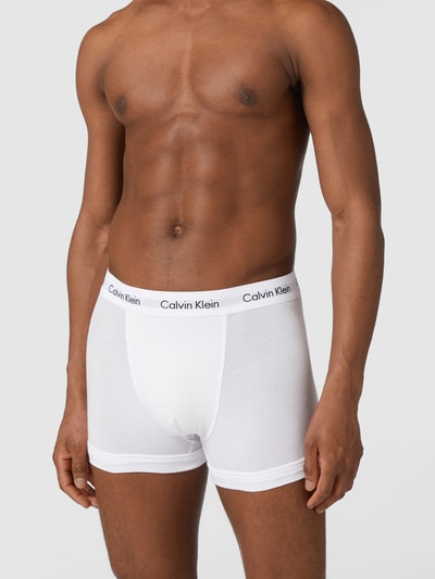 Calvin Klein Underwear Obcisłe bokserki z paskiem z logo w zestawie 3 szt. Biały 1