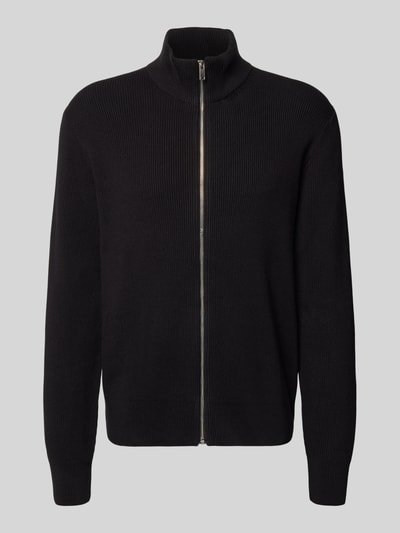 Lindbergh Kurtka z dzianiny z fakturowanym wzorem Czarny 2