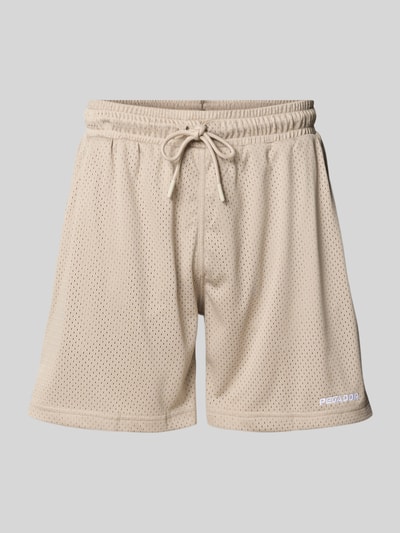 PEGADOR Shorts mit elastischem Bund Taupe 2