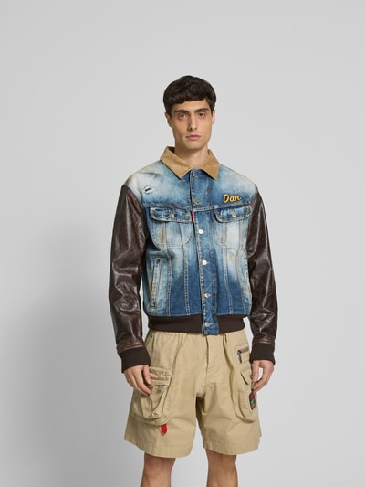 Dsquared2 Jeansjacke aus reiner Baumwolle Blau 4