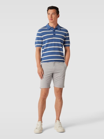 Knowledge Cotton Apparel Regular Fit Chino-Shorts mit Gesäßtaschen Hellgrau 1