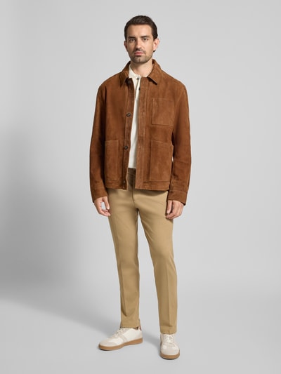 Drykorn Stoffhose mit Gesäßtaschen Beige 1