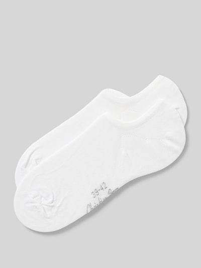 Christian Berg Woman Kousenvoetjes met elastische band in een set van 2 paar Wit - 1