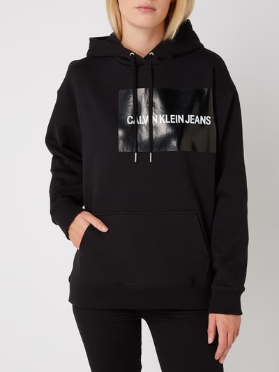 Calvin Klein Jeans Hoodie mit Kontrastbesatz  Pflaume 3