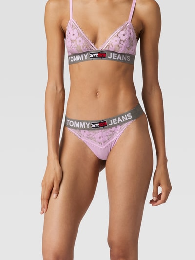 TOMMY HILFIGER String met elastische band en stretch Lila - 1