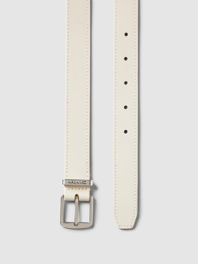 CK Calvin Klein Leren riem met labeldetails, model 'MUST' Ecru - 3