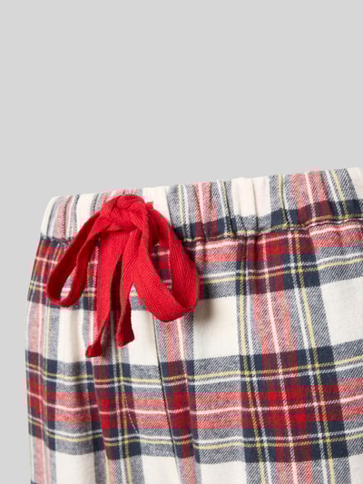 CCDK Copenhagen Spodnie od piżamy z elastycznym pasem model ‘Nicola’ Jasnoczerwony 2