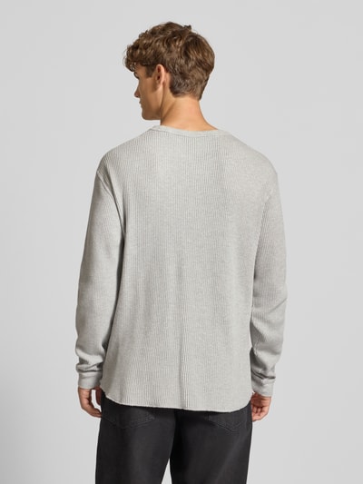 Levi's® Bluzka z długim rękawem i prążkowanymi wykończeniami Jasnoszary melanż 5