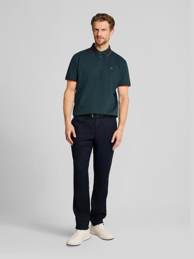 Tom Tailor Koszulka polo z czystej bawełny o kroju regular fit Morski 1