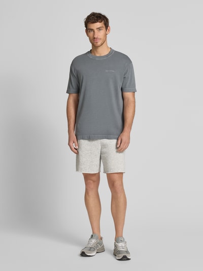 American Vintage Baggy Fit Sweatshorts mit Viskose-Anteil Modell 'EVONA' Mittelgrau 1