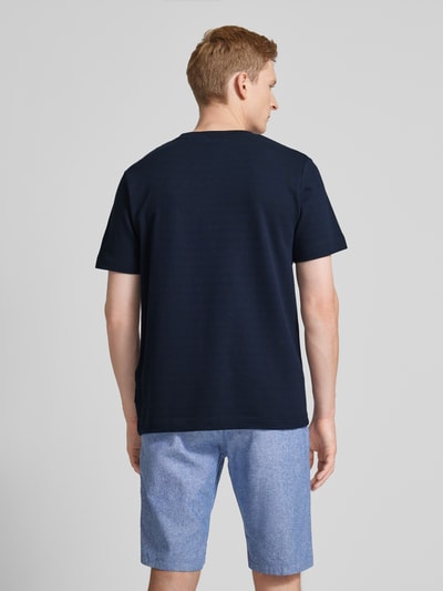 Tom Tailor T-shirt met structuurmotief Donkerblauw - 5