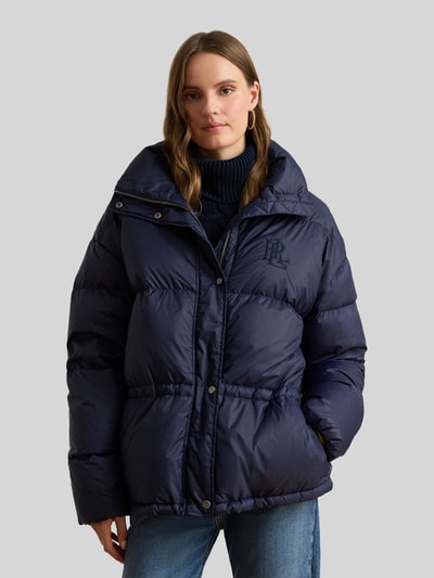 Lauren Ralph Lauren Regular Fit Steppmantel mit Taillenzug Modell 'WOVEN-PUFFER-COAT' Marine 4