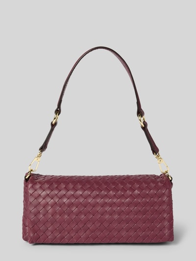 Abro Handtasche mit abnehmbarem Tragehenkel Modell 'MILA' Dunkelrot 2