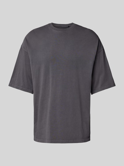 Jack & Jones T-Shirt mit geripptem Rundhalsausschnitt Modell 'CHARGE' Mittelgrau 2