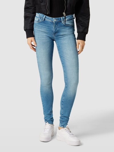 Only Skinny fit jeans in 5-pocketmodel Lichtblauw - 4