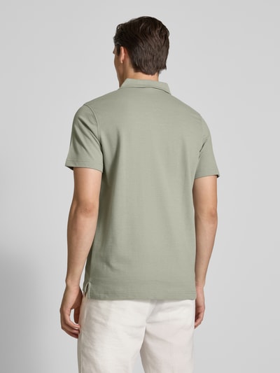 Lerros Regular fit poloshirt met logodetail Lindegroen - 5
