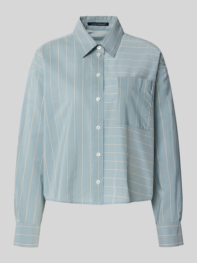 Luisa Cerano Regular fit blouse met borstzak Bleu - 2