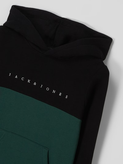 Jack & Jones Hoodie van katoenmix, model 'Copenhagen' Zwart - 2