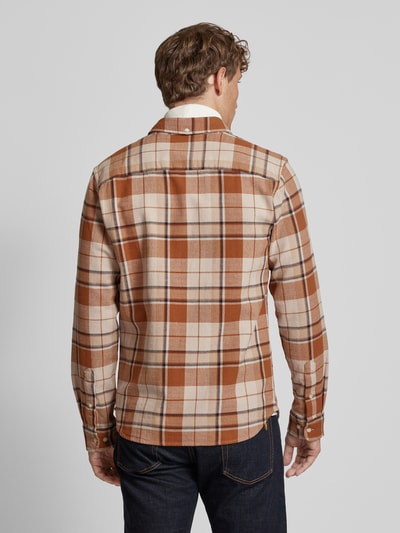 Jack & Jones Premium Regular fit vrijetijdsoverhemd met button-downkraag, model 'BLUBROOK' Cognac - 5