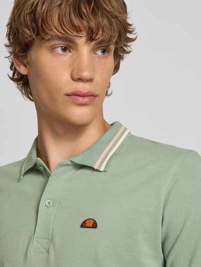 Ellesse Regular Fit Poloshirt mit Logo-Badge Modell 'ROOKS' Gruen 3