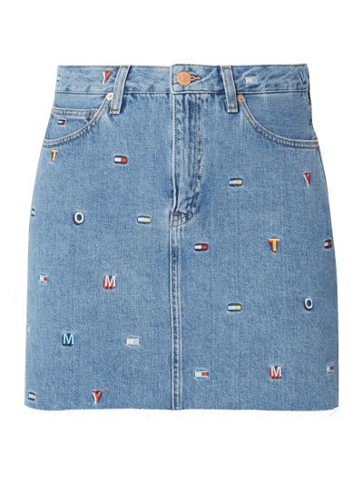 Tommy Jeans Jeansrock mit Allover-Muster aus Stickereien Jeansblau 2