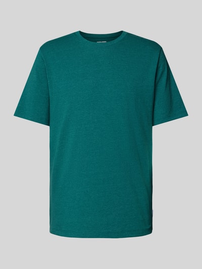 Jack & Jones T-shirt met labeldetail, model 'ORGANIC' Petrol gemêleerd - 2