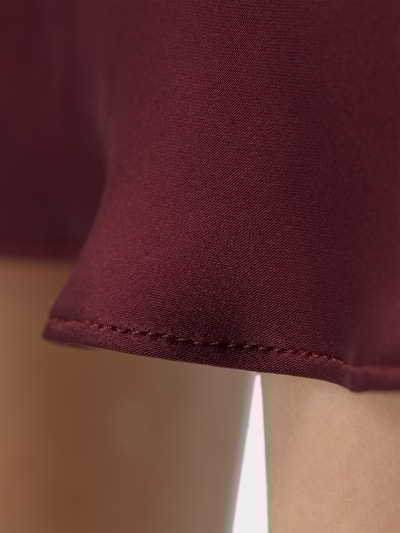 Iro Fließender Midirock Bordeaux Rot 6