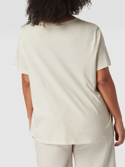 Lauren Ralph Lauren Curve PLUS SIZE T-Shirt mit Label-Print Offwhite 5