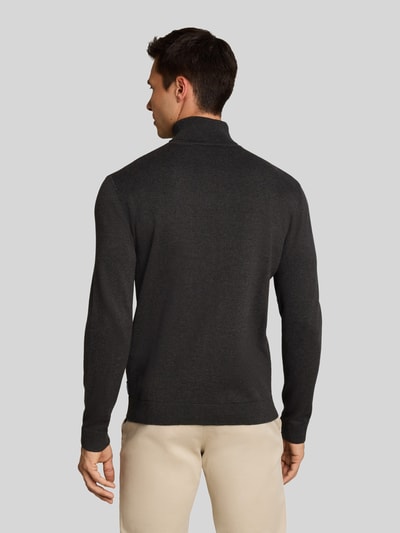 Tom Tailor Rollkragenpullover mit Feinstrickstruktur Dunkelgrau 5
