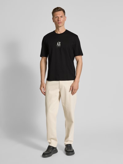 ARMANI EXCHANGE T-Shirt mit Label-Print Black 1