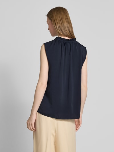 Marc Cain Blusentop mit Stehkragen und Kappärmeln Marine 5
