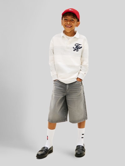 Tommy Hilfiger Teens Regular Fit Jeansshorts mit 5-Pocket-Design Mittelgrau 1