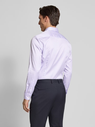 Jake*s Slim Fit Business-Hemd mit Haifischkragen Lila 5
