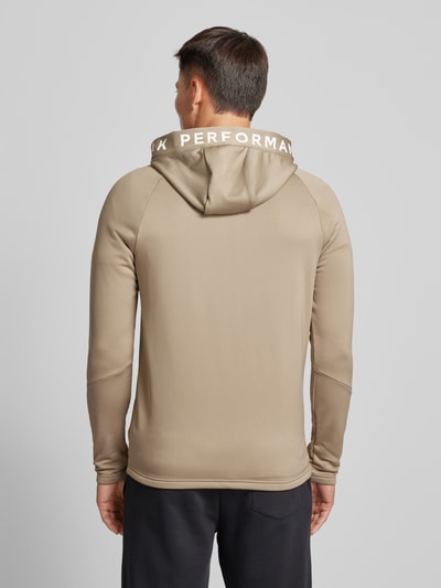 PEAK PERFORMANCE Sweatjacke mit Label-Print Modell 'Rider' Beige 5