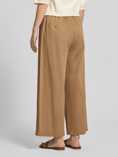 Weekend Max Mara spodnie o kroju regular fit szerokość z czystej bawełny model 'GOLFO' Jasnobrązowy 5