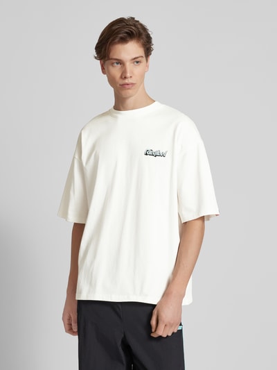 REVIEW T-shirt met labeldetail Offwhite - 4