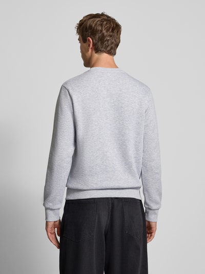 Jack & Jones Sweatshirt mit Label-Print Modell 'MAKOTO' Hellgrau Melange 5