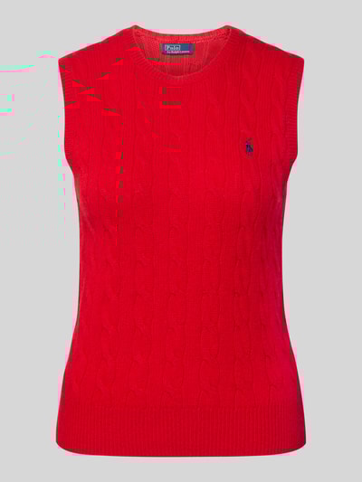 Polo Ralph Lauren Top z dzianiny z mieszanki bawełny i kaszmiru Czerwony 2