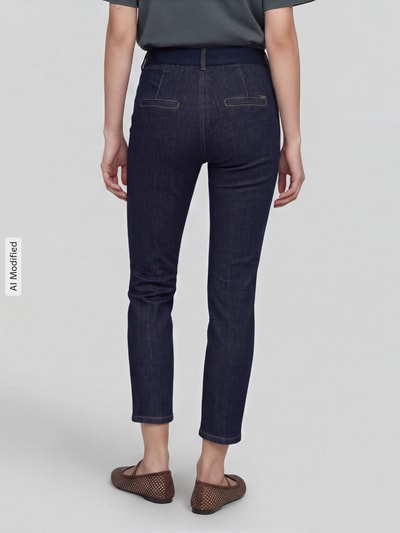 TONI Slim Fit Jeans aus Baumwoll-Mix Modell 'Jenny Smart' Dunkelblau 5