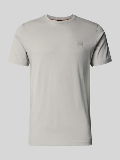 Produktfoto, Regular Fit T-Shirt aus reiner Baumwolle Modell 'TALES' von BOSS Orange, Optik: Unifarben, Label-Patch, Rundhals, Kurzarm, Jersey---Material.