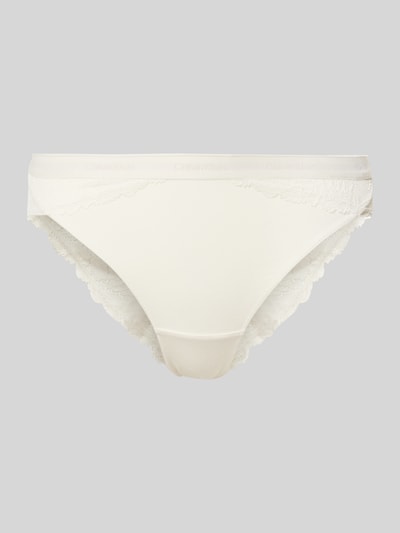 Calvin Klein Underwear String mit elastischem Logo-Bund Offwhite 1