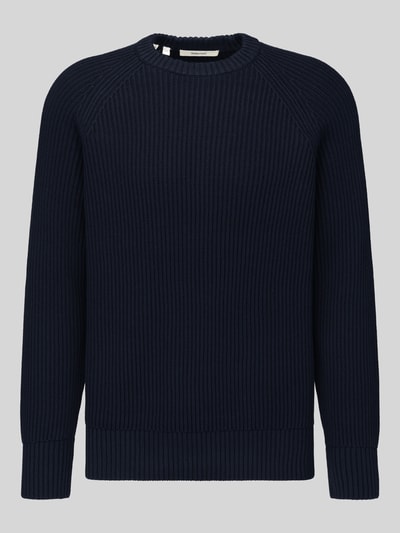 Selected Regular Fit Pullover aus reiner Baumwolle Modell 'BRAUN' Marine 2
