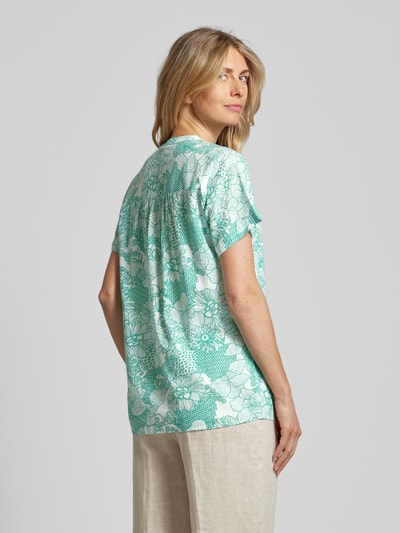 Montego Blouse met all-over bloemenprint Wit - 5