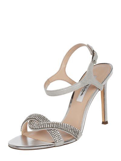 NINA SHOES High Heels met siersteentjes Zilver - 1