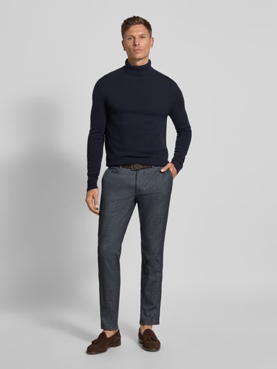 Brax Slim fit broek met achterzakken, model 'Fabio' Blauw - 1